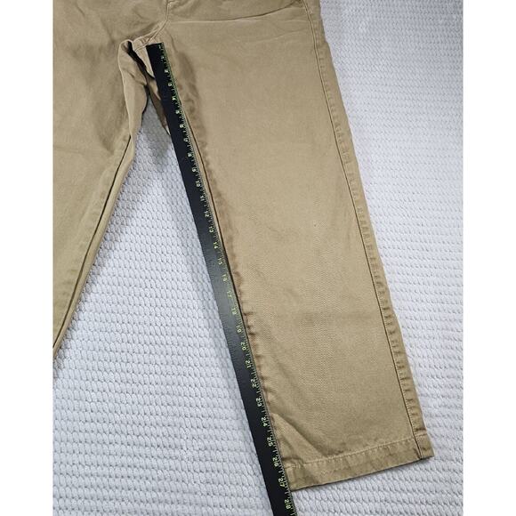 Orvis Pants Mens Size 34 Flat Front Khaki Work Wear Casual - Picture 2 of 9
